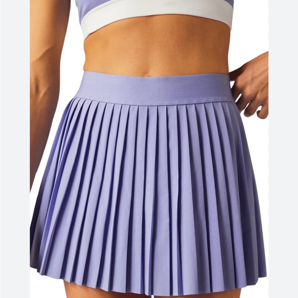 NWOT Beyond Yoga If You Pleats mini skirt S